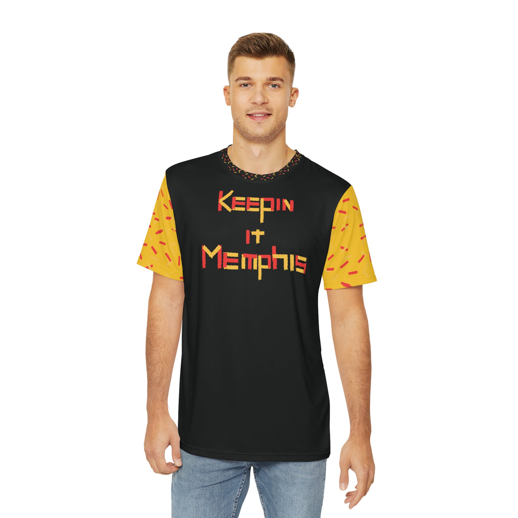 Fetti Keepin it Memphis Men's T-Shirt (Gold)