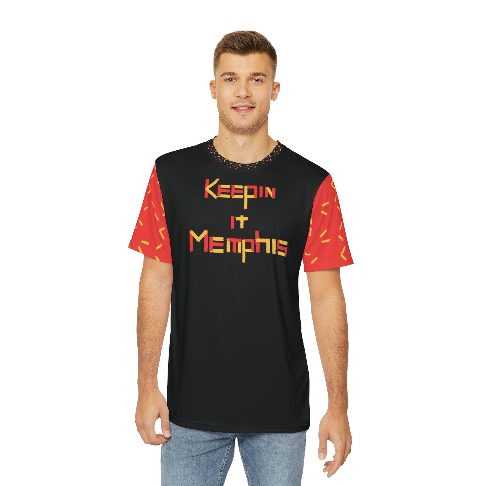 Fetti Keepin it Memphis Men's T-Shirt (Red)