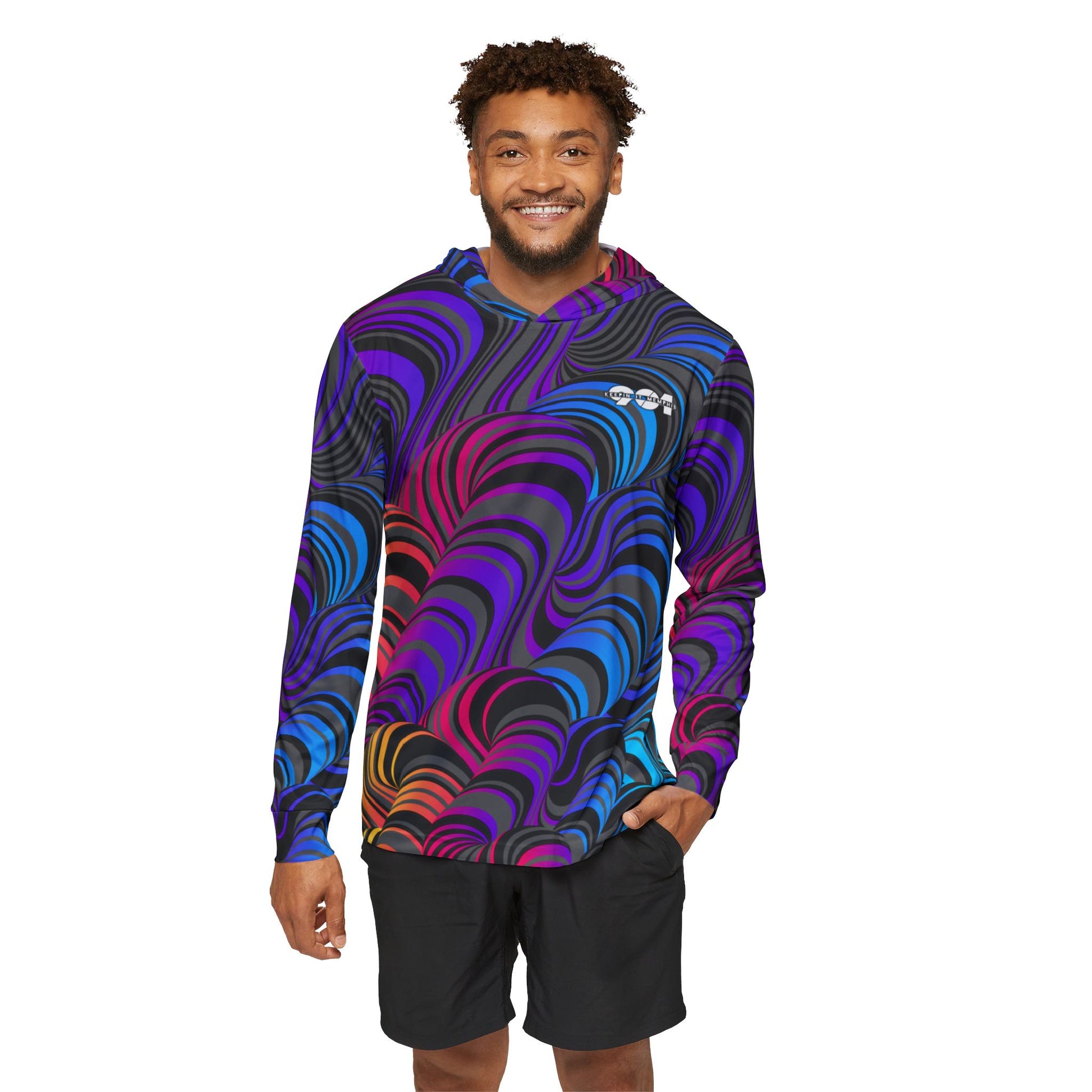 Psychedelic Wave Athletic Hoodie